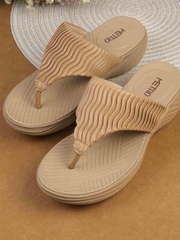 Metro - Women Beige Casual Sandals