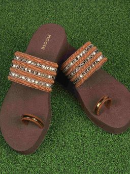 Mochi - Women Brown Casual Sandals