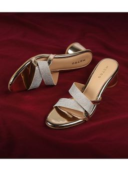 Metro - Women Gold Casual Heels