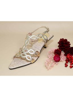 Sana K Luxurious Footwear - Infinity Gold Kitten Heels