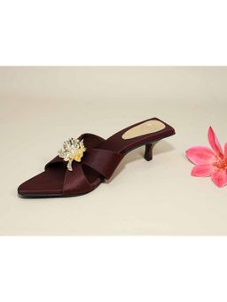 Sana K Luxurious Footwear - Zeno Brown Kitten Heels