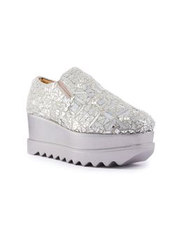 Anaar - Silver Saturday Night Wedge Sneakers