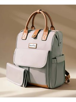 Bonfino - Bambino Luxe Smart Diaper Backpack with Changing Mat-Olive Green