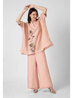 Kaveri - Pink Beaten Metal Square Co-Ord
