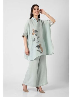 Kaveri - Blue Beaten Metal Square Co-Ord