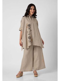 Kaveri - Beige Beaten Metal Square Co-Ord