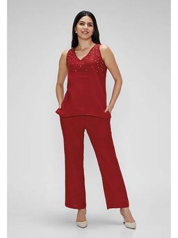Kaveri - Red Rhinestone Cowboy Aeva Co-Ord