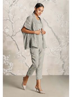 Kaveri - Green Walk In The Clouds Short Kaftan Co-Ord