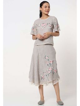 Kaveri - Grey Garden Trellis Edith Top