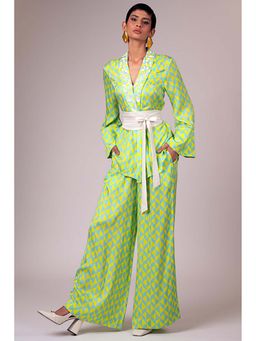 MADDER MUCH - Multi-Color Modal V-Neck Printed Top With Pant