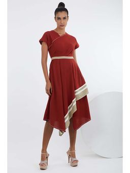 MADDER MUCH - Sumi - Madder Red Trapeze Dress