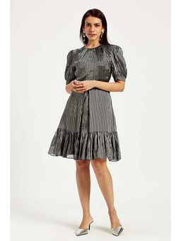 MADDER MUCH - Rita - Little Black Zari Dress