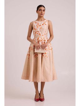 MADDER MUCH - Roselyn - Almond And Autumn Midi Dress