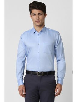 Peter England - Men Light Blue Regular Fit Full Sleeves Formal Shirt