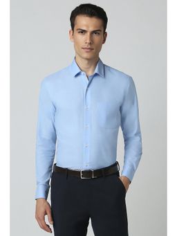Peter England - Men Light Blue Regular Fit Full Sleeves Formal Shirt