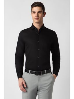 Peter England - Men Black Slim Fit Full Sleeves Formal Shirt