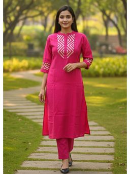 FASHOR - Sequin Embroidered A-Line Co-Ord Set