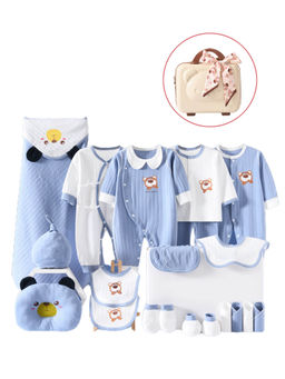 Little Surprise Box - 23 Pcs Blue Ted Mini Suitcase Newborn Hamper