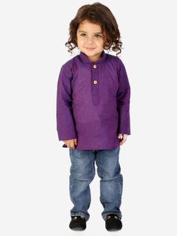 KID1 - Trendy Short Kurta-Purple