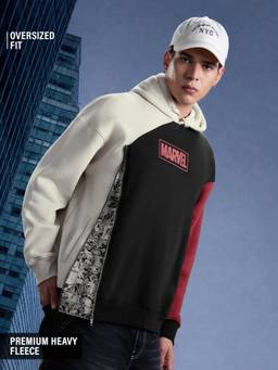 The Souled Store - Official Marvel: Heroes Men Oversized Hoodies