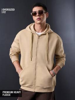 The Souled Store - Solids: Earthstone Men Oversized Hoodie