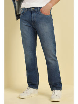 Allen Solly - Men Blue Regular Fit Mid Wash Jeans