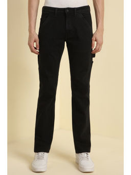 Allen Solly - Men Black Regular Fit Dark Wash Jeans