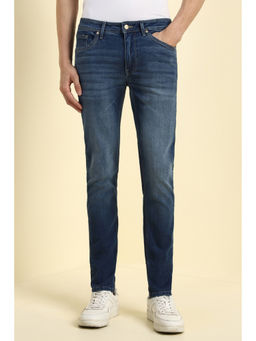 Allen Solly - Men Blue Skinny-Fit Mid Wash Jeans