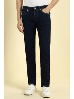 Allen Solly - Men Navy Blue Slim-Fit Dark Wash Jeans