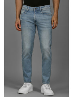 Louis Philippe - Men Light Blue Mid Smart Fit Jeans