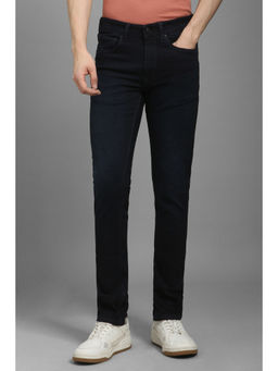 Louis Philippe - Men Navy Blue Dark Slim Fit Jeans