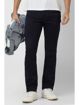 Van Heusen - Men Navy Blue Dark Wash Slim-Fit Jeans