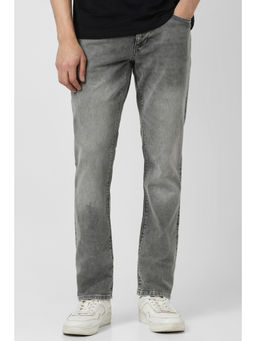 Van Heusen - Men Grey Dark Wash Regular Fit Jeans