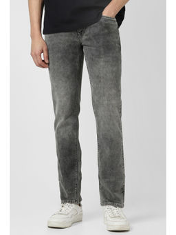 Van Heusen - Men Grey Dark Wash Slim Fit Jeans