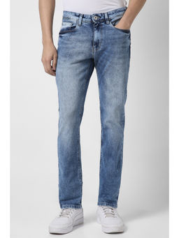 Van Heusen - Men Blue Dark Wash Slim Fit Jeans