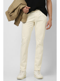 Van Heusen - Men Beige Dark Wash Slim Fit Jeans