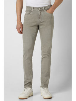 Van Heusen - Men Grey Dark Wash Slim Fit Jeans
