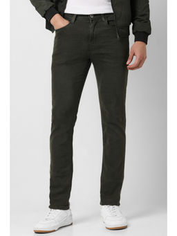 Van Heusen - Men Olive Light Wash Skinny Fit Jeans