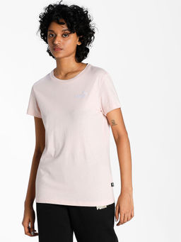 Puma - ESS Embroidered Tee Women Pink T-Shirt