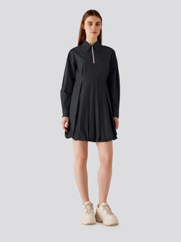 Muvazo - Zipper Sizzle Dress - Black