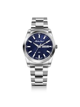 Mathey-Tissot - Swiss Made Mathy Day-Date Quartz Blue Dial Analog Watch For Men - H453ABU (Medium)