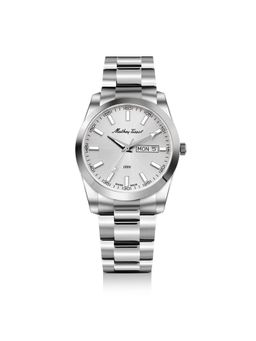 Mathey-Tissot - Swiss Made Mathy Day-Date Quartz White Dial Analog Watch For Men - H453AS (Medium)