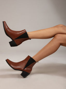 Twenty Dresses by Nykaa Fashion - Brown Bags Full Of Style Boots