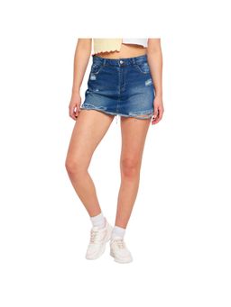 Madame - Solid Blue Shorts