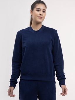 FableStreet - Fleece Roundneck Sweatshirt - Navy