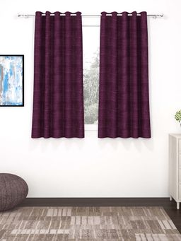 Story@Home - Purple Blackout 300 Gsm Polyester Curtain