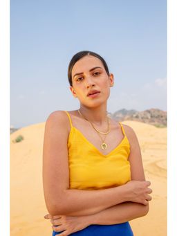 Fancy Pastels - Marigold Silk Top