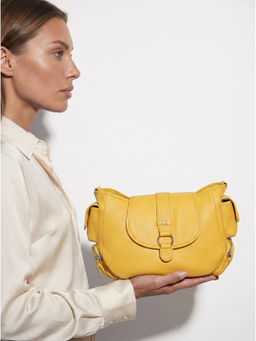 ABELARDO DE MODA - Roselle Yellow Leather Stachel with Side Pockets