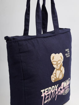 max - Women Chenille Embroidered Tote Bag