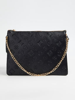 max - Women Colourblock Sling Bag with Detachable Chain